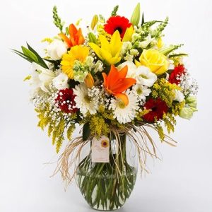 Lançamento Vaso de Flores Mistas Luxo A-599