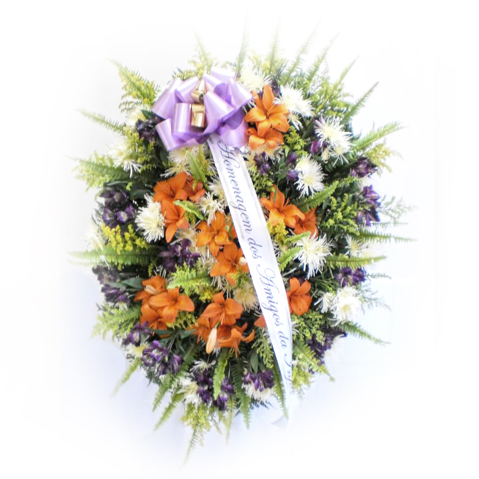 Arranjo Bola com Rosas Rosa e Gypsophila Cod. D-004 - Imagem 3