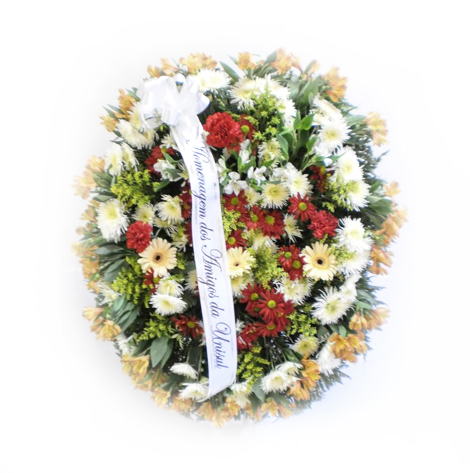 Arranjo Bola com Rosas Rosa e Gypsophila Cod. D-004 - Imagem 4